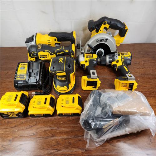 AS-IS DEWALT 20V MAX Brushed Cordless (6-Tool) Combo Kit w/ Tough System Case