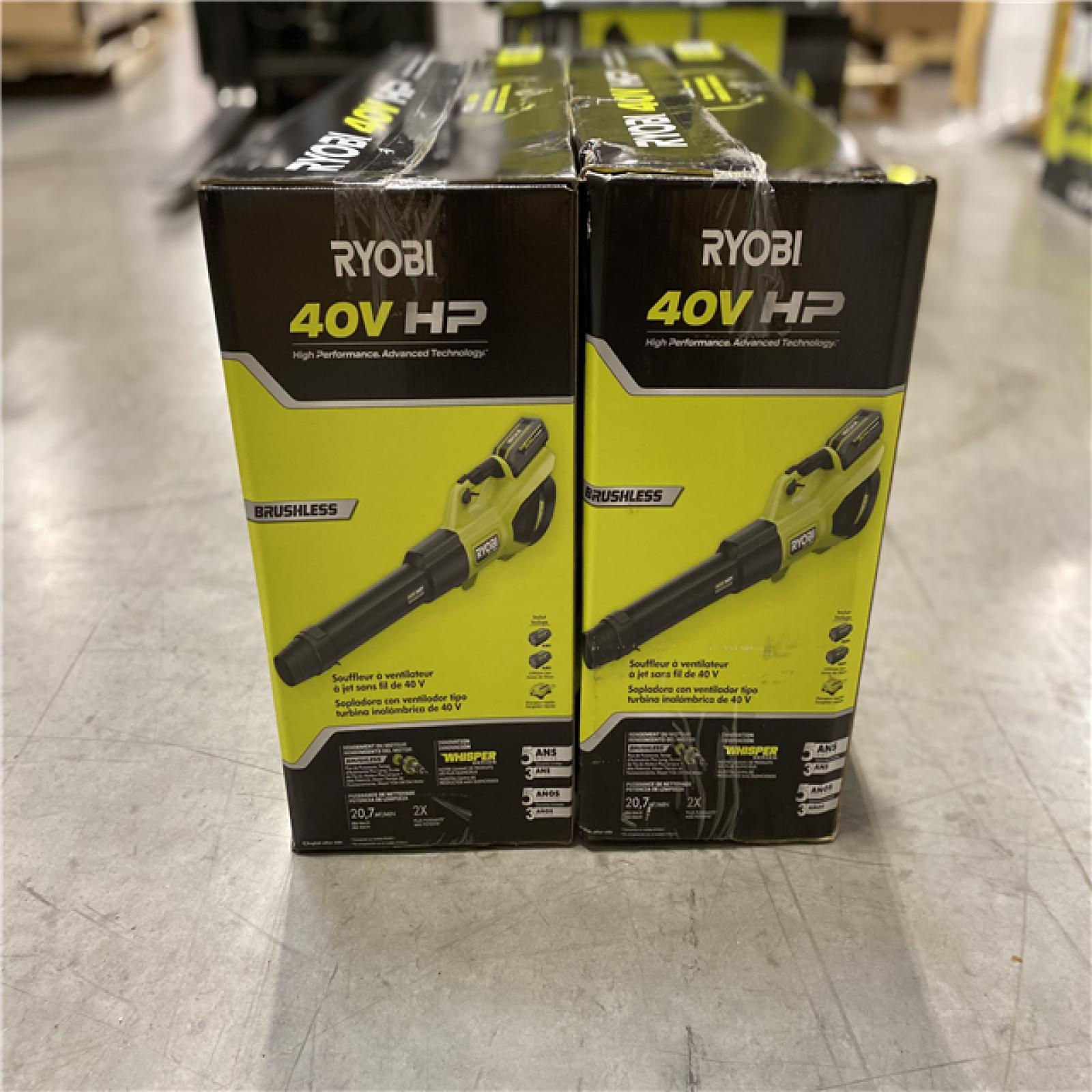 DALLAS LOCATION RYOBI 40V HP Brushless Whisper Series 190 MPH 730 CFM