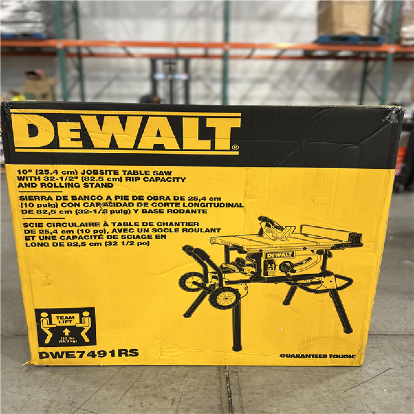 Dallas Location New Dewalt Corded In Job Site Table Saw