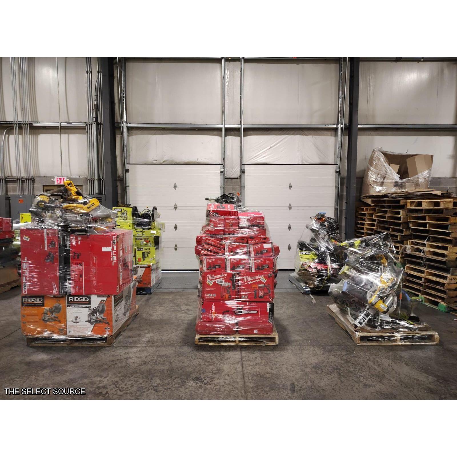 Pittston Location - AS-IS Power Tools Partial Lot (6 Pallets) 1357638-D