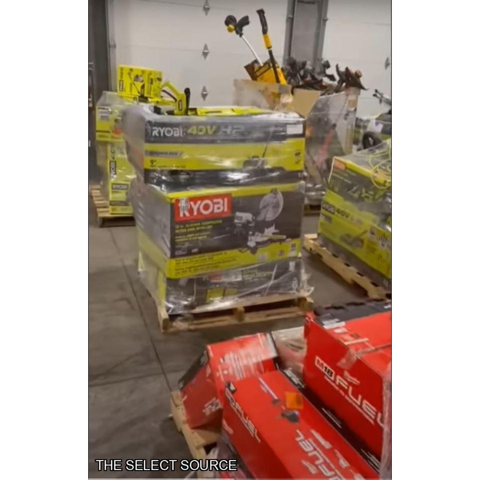 Pittston Location As-Is Power Tools Partial Truckload (12 pallets) 1359535