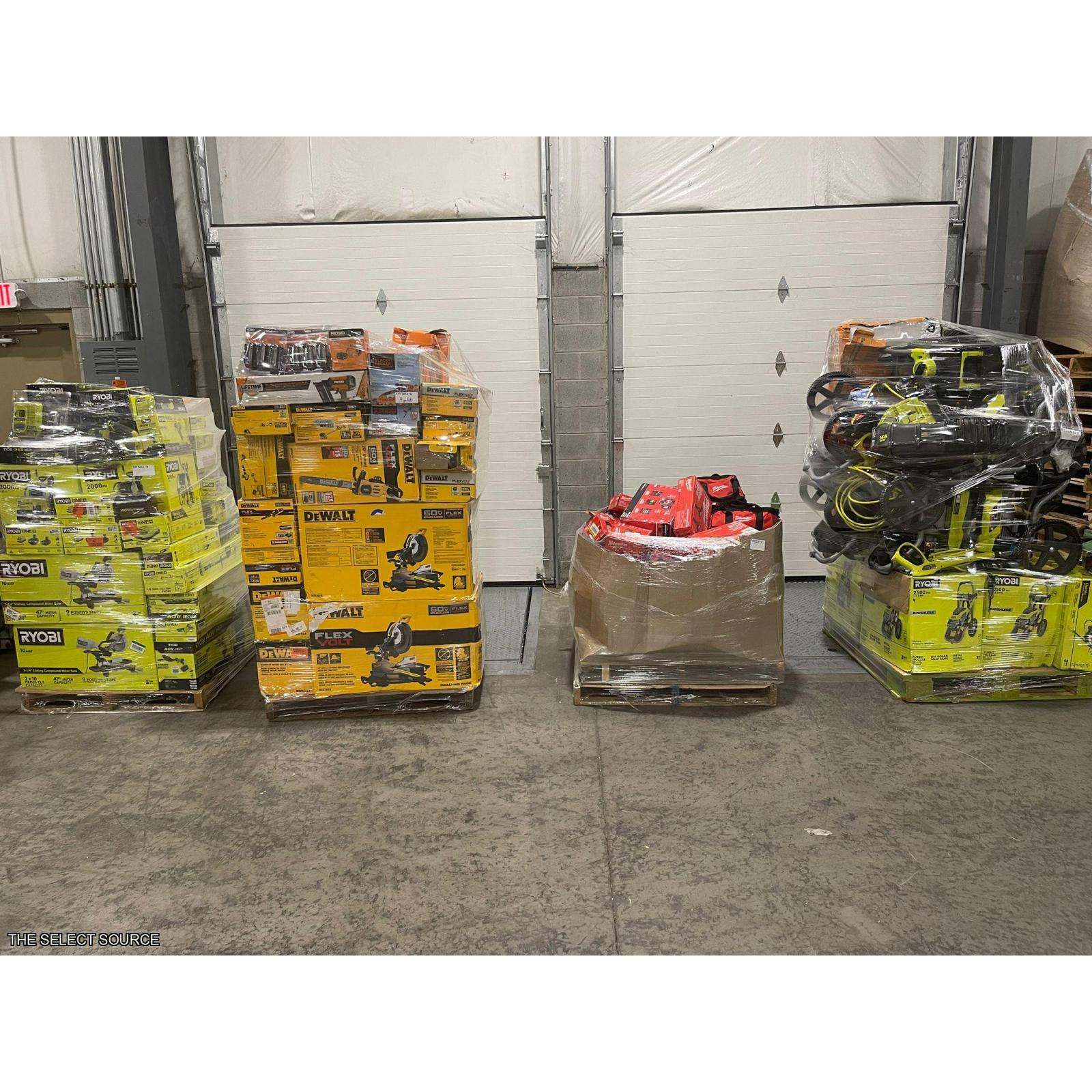 Pittston Location As-Is Power Tools Partial Truckload (4 pallets)511359652-E