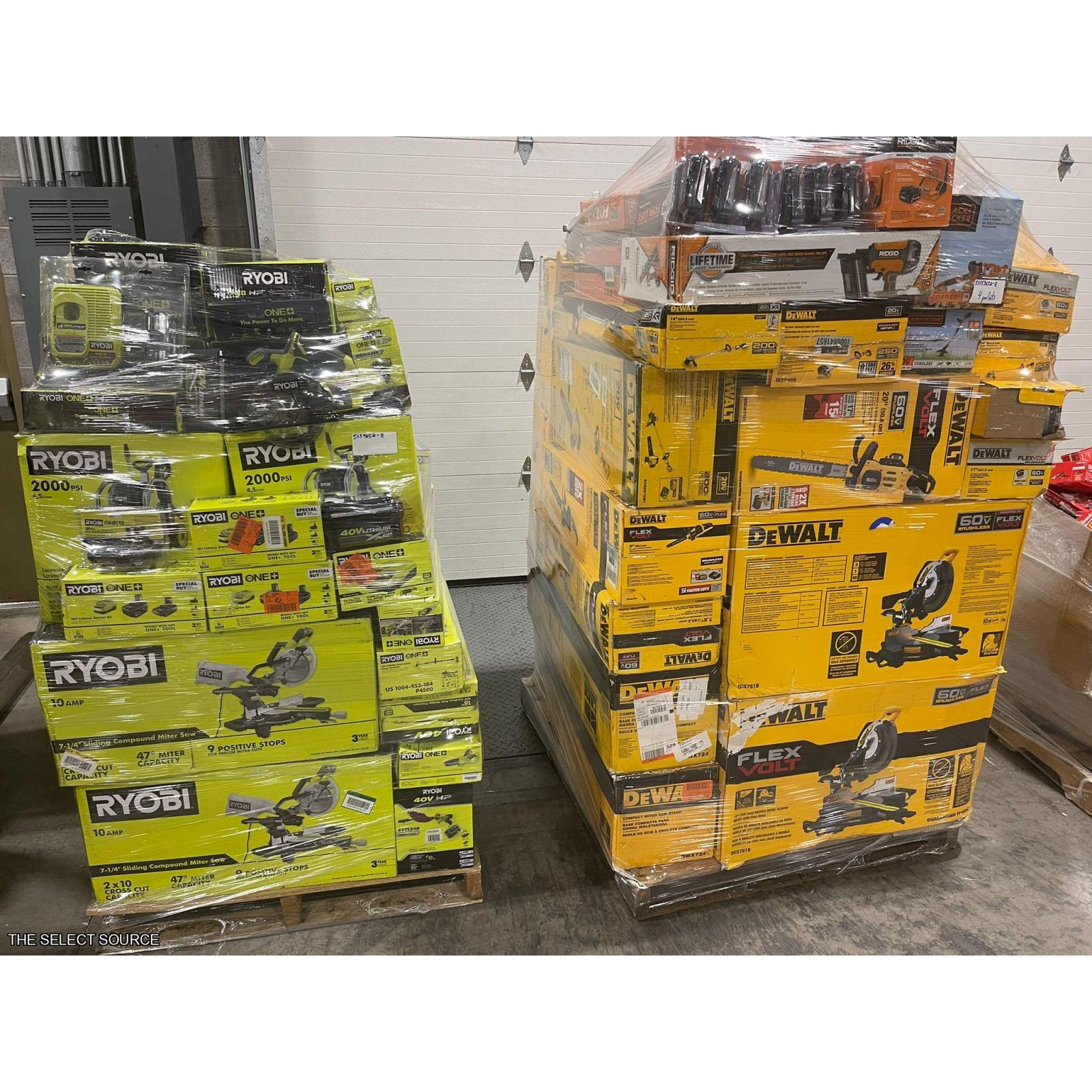 Pittston Location As-Is Power Tools Partial Truckload (4 pallets)511359652-E