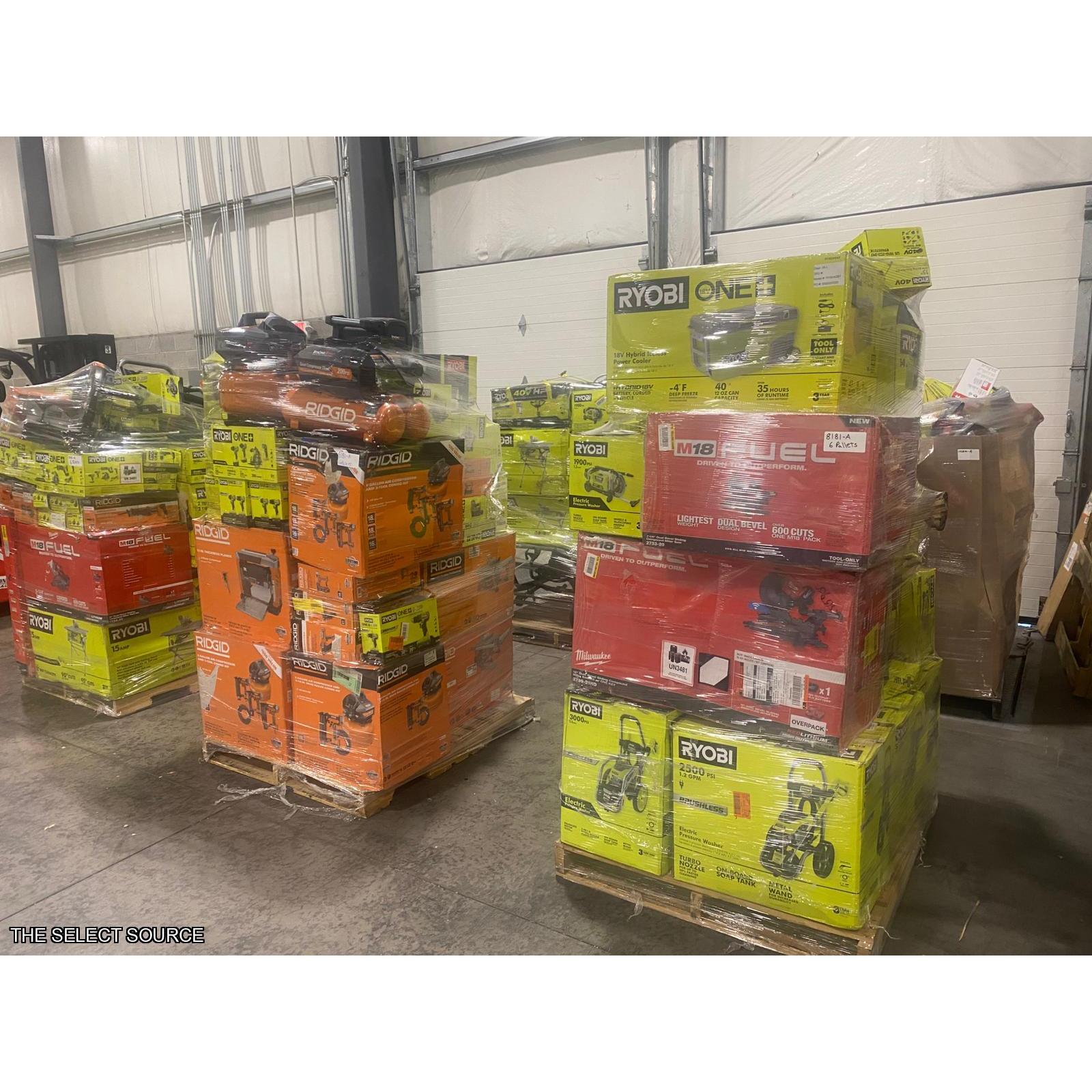 Pittston Location - AS-IS Power Tools Partial Lot ( 6 Pallets) 1358181-A