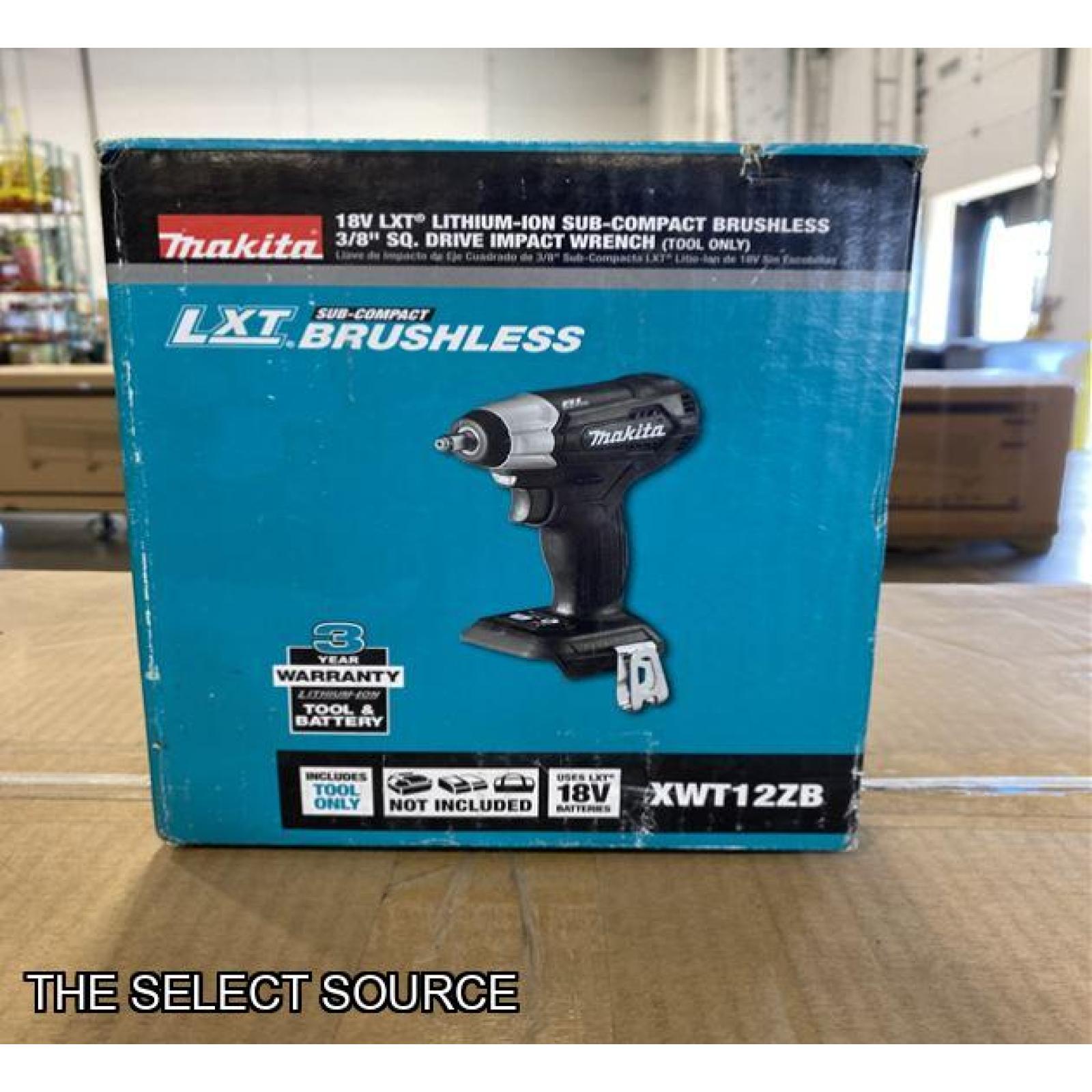 NEW! -  Makita 18V LXT Sub-Compact Lithium-Ion Brushless Cordless 3/8 in. Sq. Drive Impact Wrench (Tool Only)