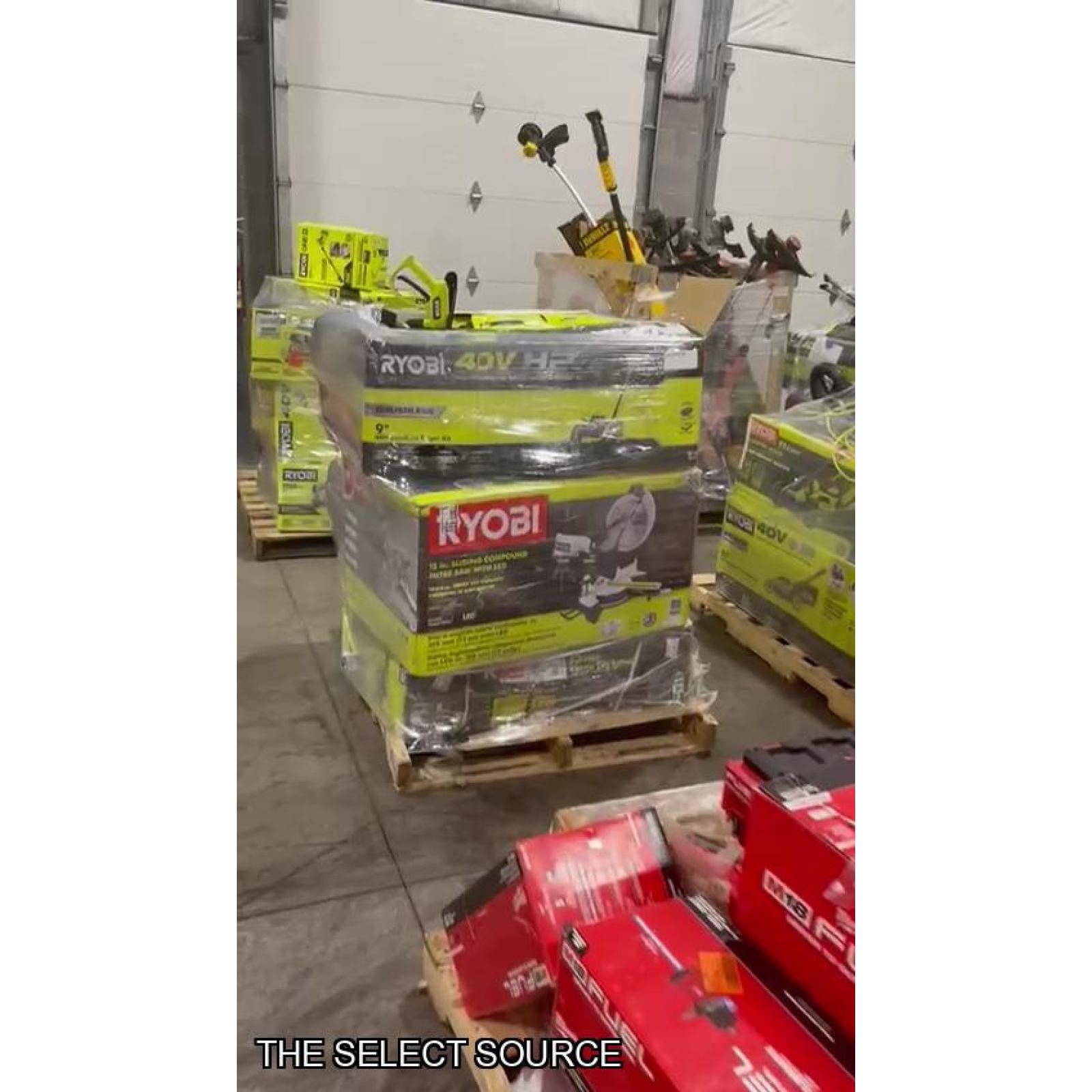 Pittston Location As-Is Power Tools Partial Truckload (12 pallets) 1359535