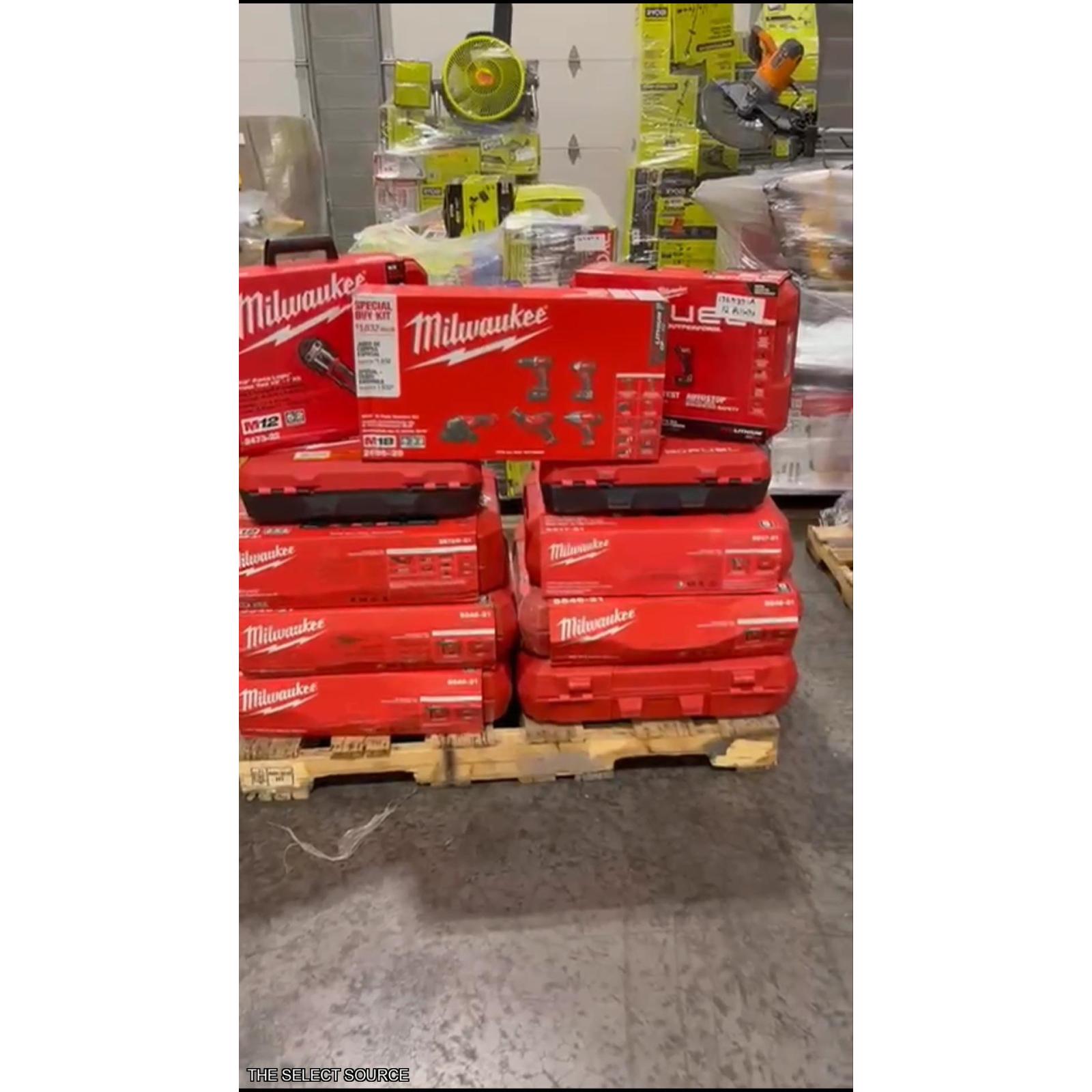 Pittston Location As-Is Power Tools Partial Truckload (12 pallets) 1359137-A