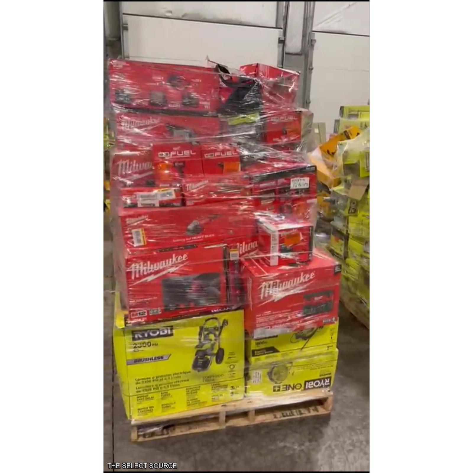 Pittston Location As-Is Power Tools Partial Truckload (12 pallets) 1359137-A