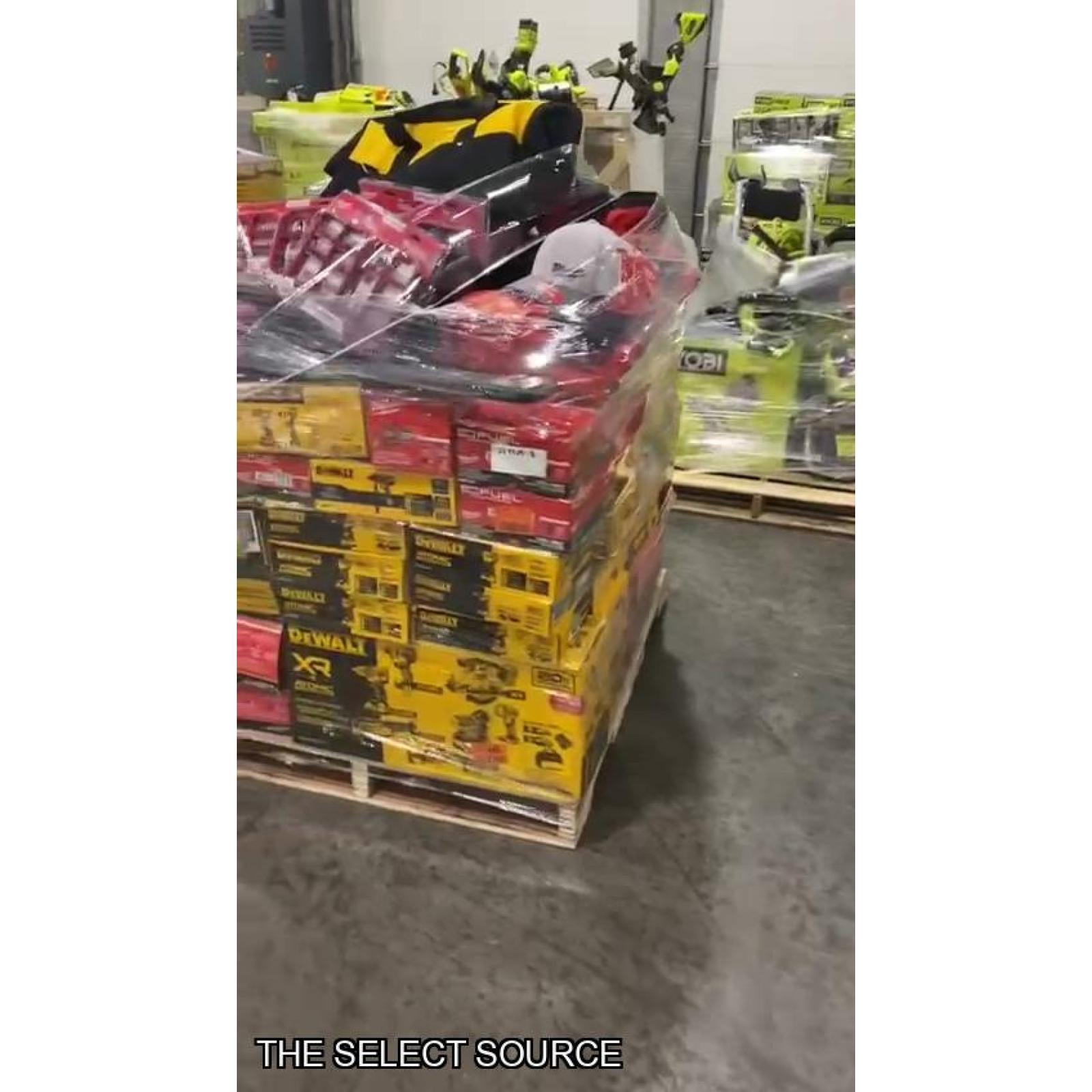 Pittston Location As-Is Power Tools Partial Truckload (14 pallets) 1359080-B