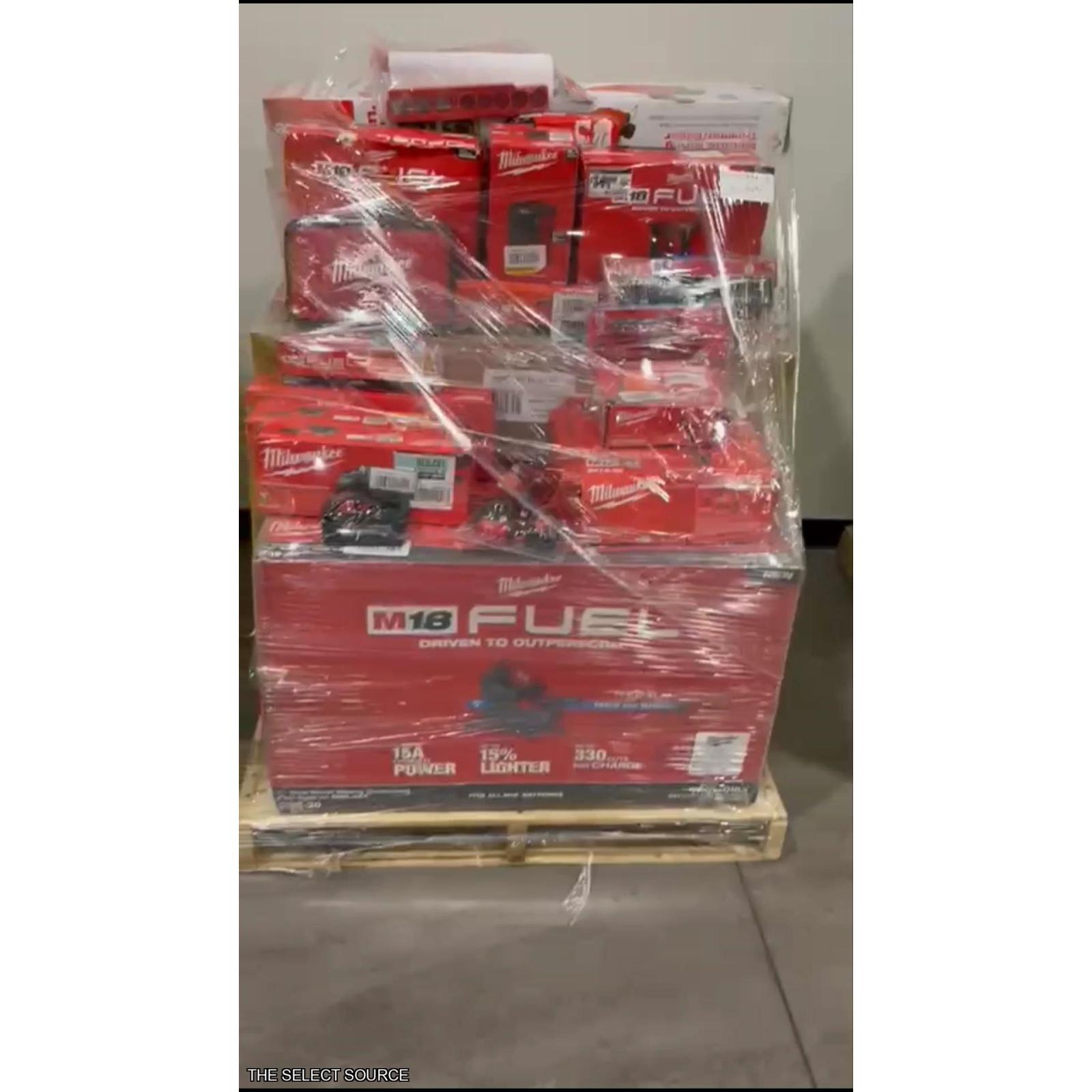 Pittston Location As-Is Power Tools Partial Truckload (6 pallets) 0511359652-B