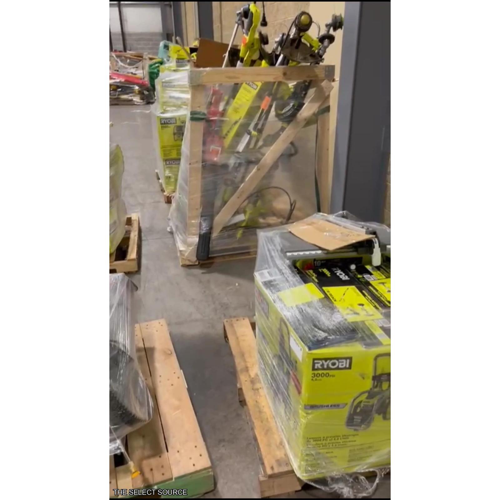 Pittston Location As-Is Power Tools Partial Truckload (12 pallets) 0511359652-D