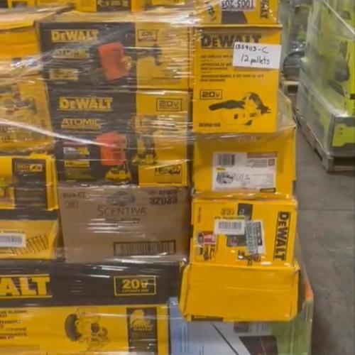 Pittston Location - AS-IS Power Tools Partial Lot (12 Pallets) 1359113-C