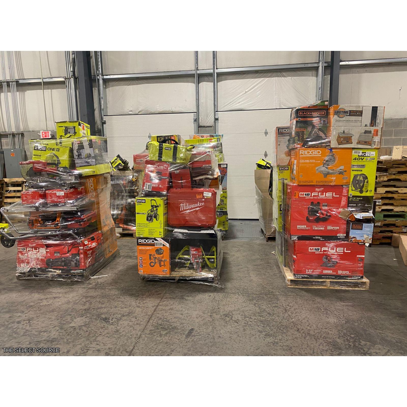 Pittston Location As-Is Power Tools Partial Truckload (6 pallets) 1359535