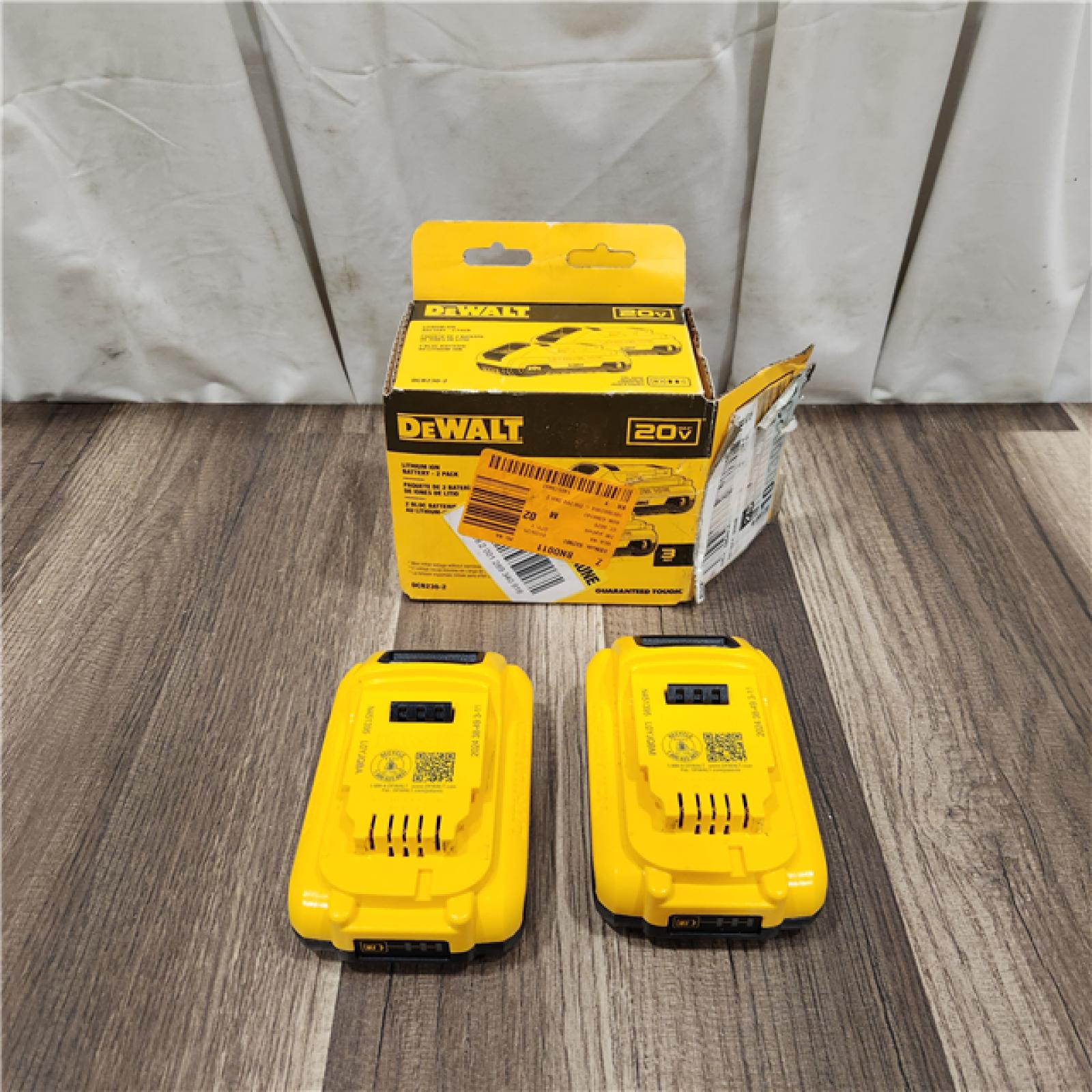 AS IS DeWalt DCB230-2 20V Max 3.0Ah Compact Battery 2-Pack