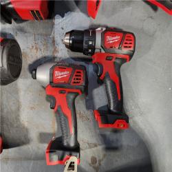 HOUSTON LOCATION - AS-IS MILWAUKEE 9 TOOL COMBO KIT W/ (2) BATTERY & CHARGER