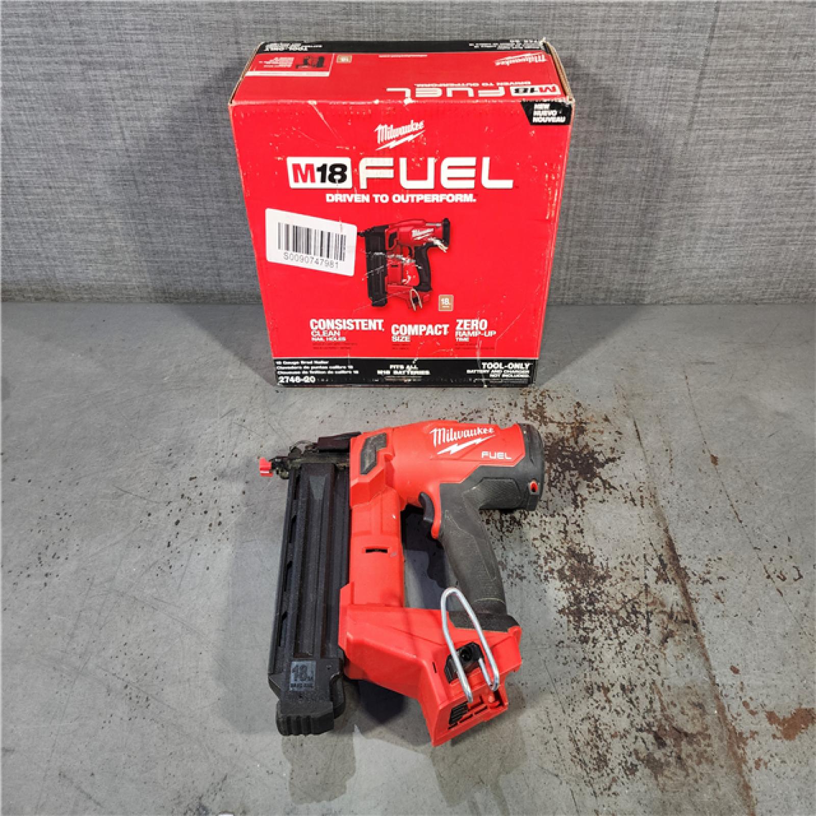 HOUSTON LOCATION - AS-IS Milwaukee M18 Fuel 18V Brushless 18-Gauge Brad Nailer 2746-20 (Bare Tool)