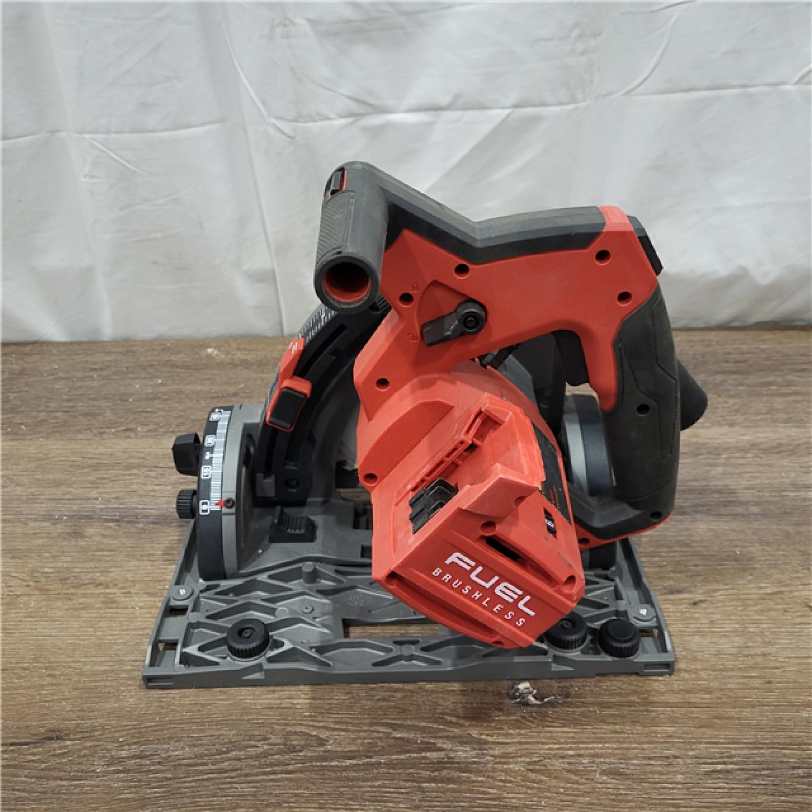 AS-IS Milwaukee M18 FUEL 18V Lithium-Ion Cordless Brushless 6-1/2 in. Plunge Cut Track Saw (Tool-Only)