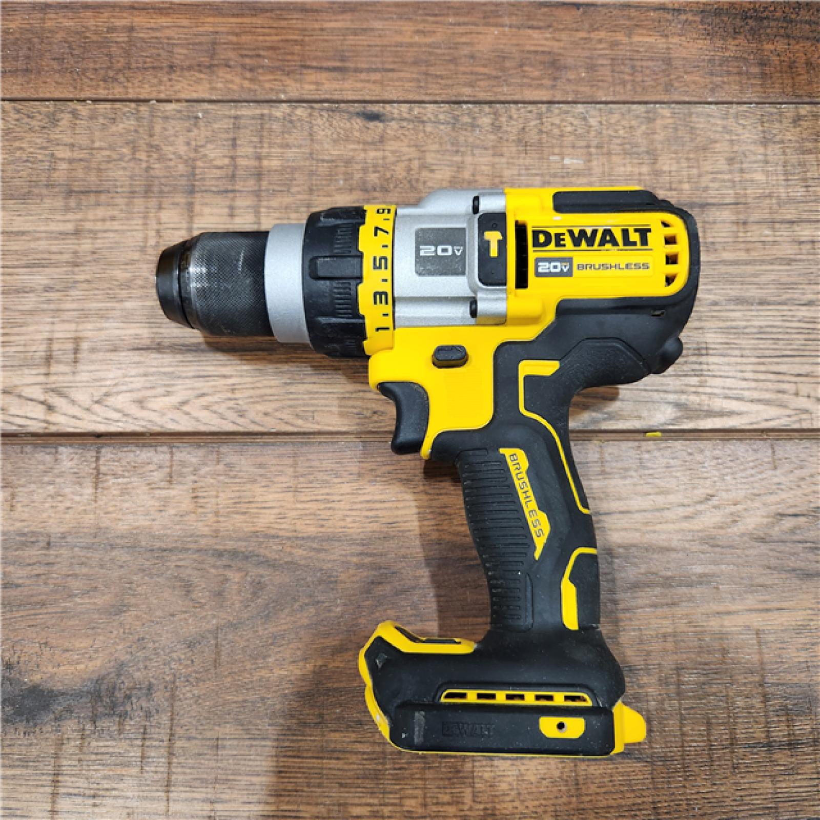 AS-IS DEWALT 20-Volt MAX XR Lithium-Ion Cordless 1/2 in. Premium Brushless Hammer Drill (Tool-Only)