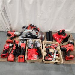 AS-IS M18 18-Volt Lithium-Ion Cordless Combo Kit (9-Tool) with (2) Batteries, Charger, and Tool Bag