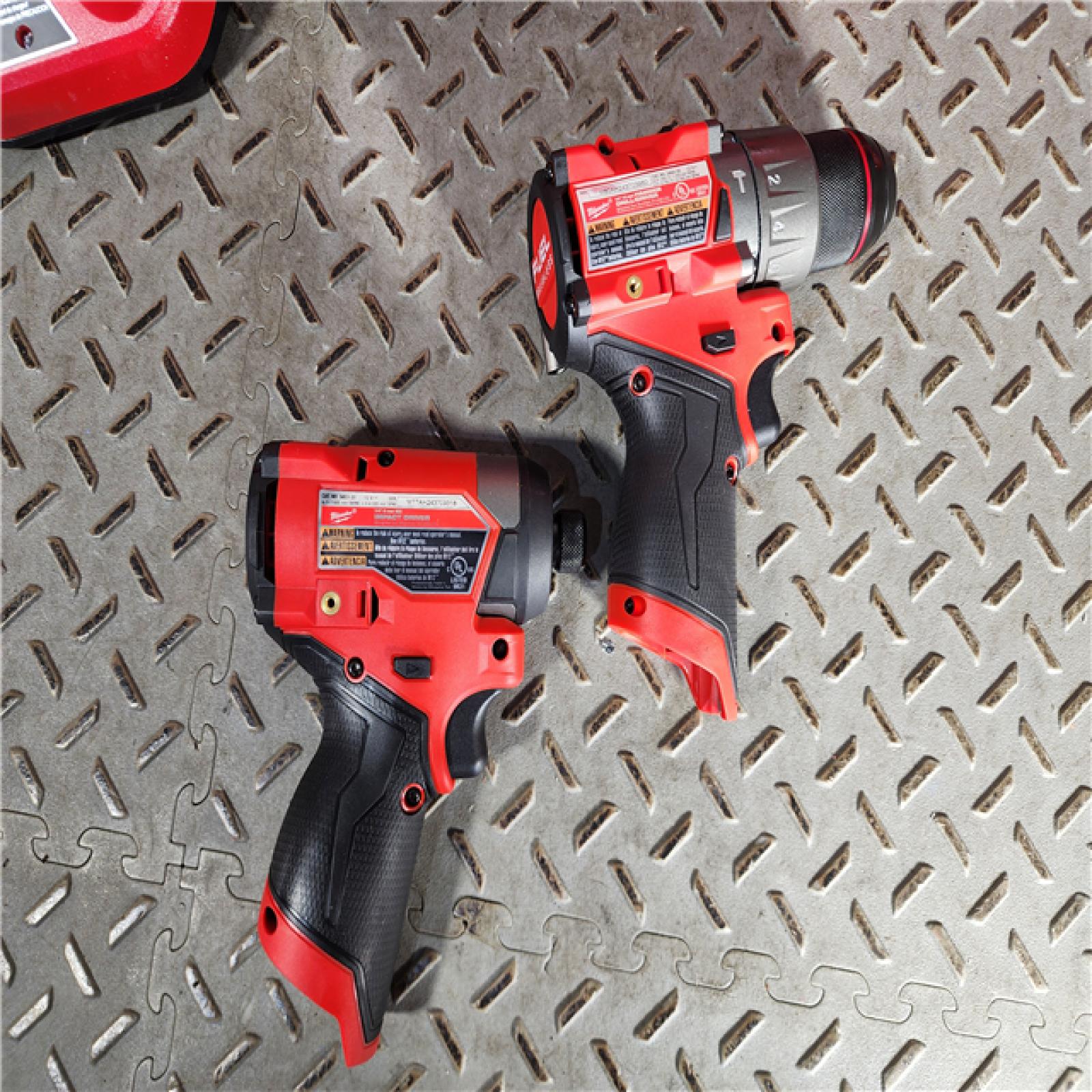 HOUSTON LOCATION - AS-IS (APPEARS LIKE NEW) Milwaukee 3497-22 12V Brushless Hammer Drill and Impact Driver Combo Kit