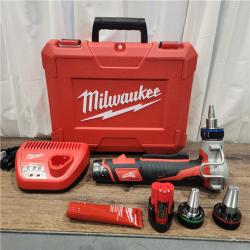 AS IS M12 12-Volt Lithium-Ion Cordless PEX Expansion Tool Kit with (2) 1.5 Ah Batteries, (3) Expansion Heads and Hard Case