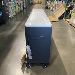 DALLAS LOCATION- NEW Husky Tool Storage Heavy Duty 96 in. W x 24 in. D Matte Black Mobile Workbench Cabinet with Stainless Steel Top