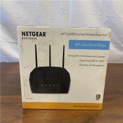 NEW! NETGEAR Wireless Desktop Access Point (WAX204) - WiFi 6 Dual-Band AX1800 Speed | 4 X 1G Ethernet Ports | 802.11ax | WPA3 Security | Create up to 3 Sep