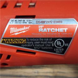 AS-IS Milwaukee M12 Cordless 3/8 in. Ratchet (Tool Only)