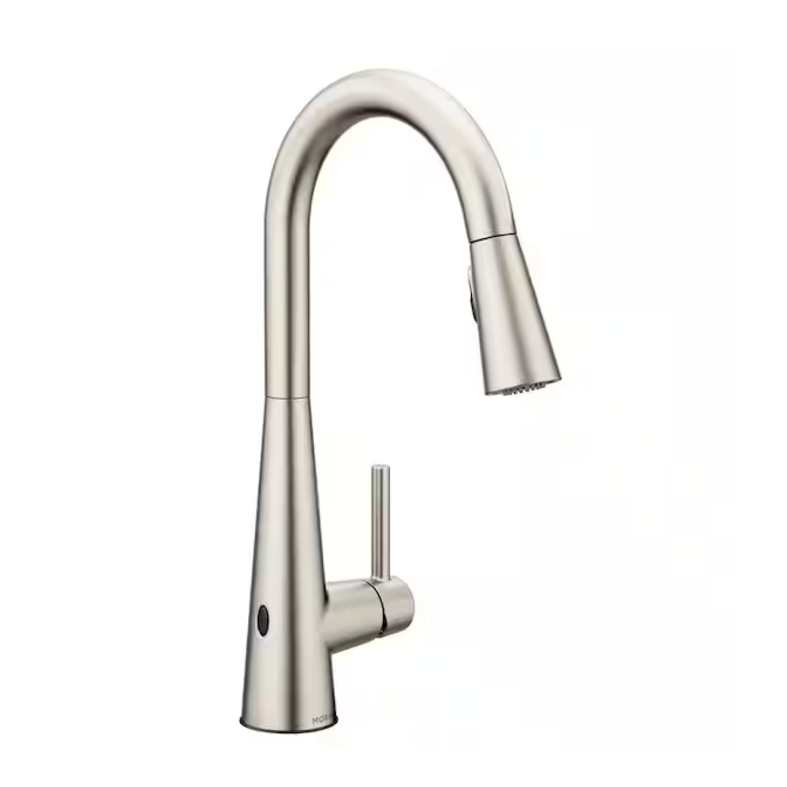 NEW! - MOEN Sleek Touchless Single-Handle Pull-Down Sprayer Kitchen Faucet with MotionSense Wave in Spot Resist Stainless - (3 UNITS)