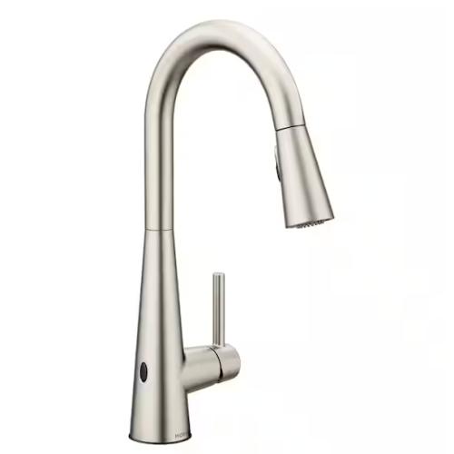 NEW! - MOEN Sleek Touchless Single-Handle Pull-Down Sprayer Kitchen Faucet with MotionSense Wave in Spot Resist Stainless - (3 UNITS)