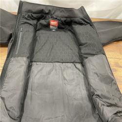 AS IS Men's Large M12 12V Lithium-Ion Cordless TOUGHSHELL Black Heated Jacket (Jacket and Charger/Power Source Only)