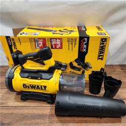 AS-IS FLEXVOLT 60V MAX 160 MPH 760 CFM Brushless Cordless Battery Powered Blower Kit W/ (1) FLEXVOLT 4 Ah Battery and Charger