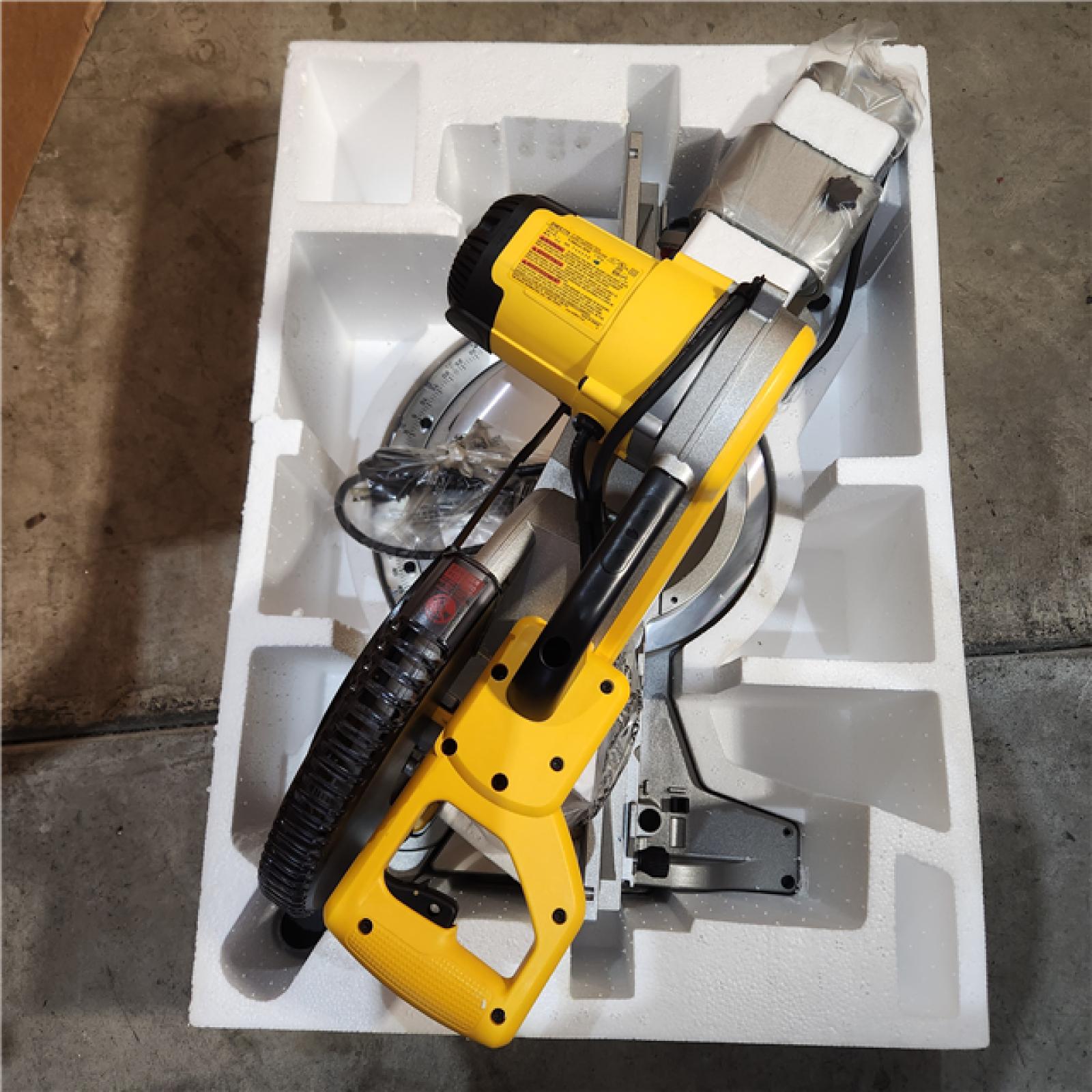 HOUSTON Location-AS-IS-DeWALT DWS779 12 in. 15A Double Bevel Slide Compound Miter Saw APPEARS IN NEW Condition