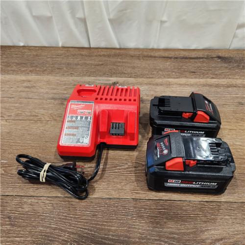 AS-IS Milwaukee M18 18-Volt Lithium-Ion High Output Starter Kit with Two 6.0 Ah Battery and Charger