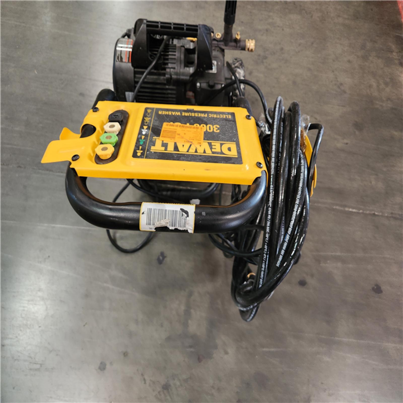 California AS-IS Dewalt 3000 PSI 1.0 GPM Cold Water Electric Pressure Washer w/ AAA Triplex Pump