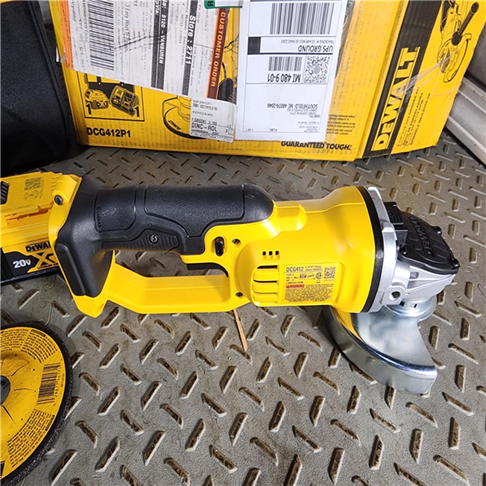 HOUSTON LOCATION - AS-IS (APPEARS LIKE NEW) 20V MAX Cordless 4.5 in. - 5 in. Grinder, (1) 20V 5.0Ah Battery, and Charger