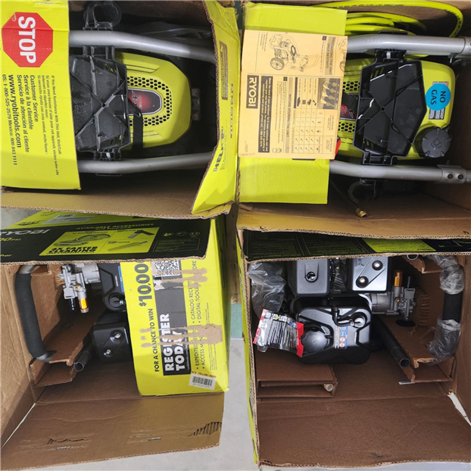 Dallas Location - As-Is RYOBI GAS PRESSURE WASHER (Lot Of 4)