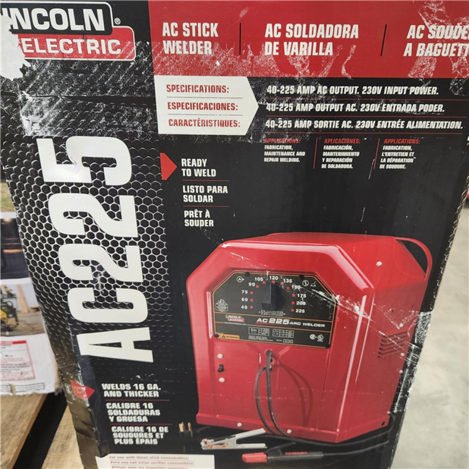 Dallas Location - As-Is Lincoln AC-225 Stick Welder K1170