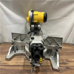 AS IS DEWALT 15 Amp Corded 12 in. Double Bevel Sliding Compound Miter Saw with XPS Technology, Blade Wrench and Material Clamp