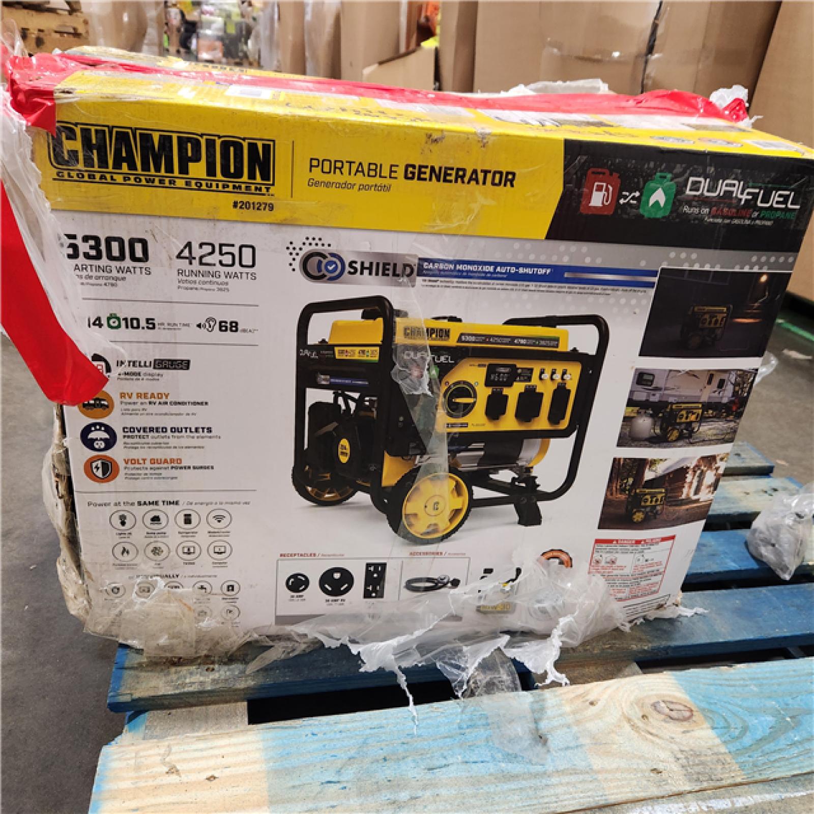 Dallas Location - As-Is Champion Power Equipment 5300/4250-Watt Gasoline Portable Generator