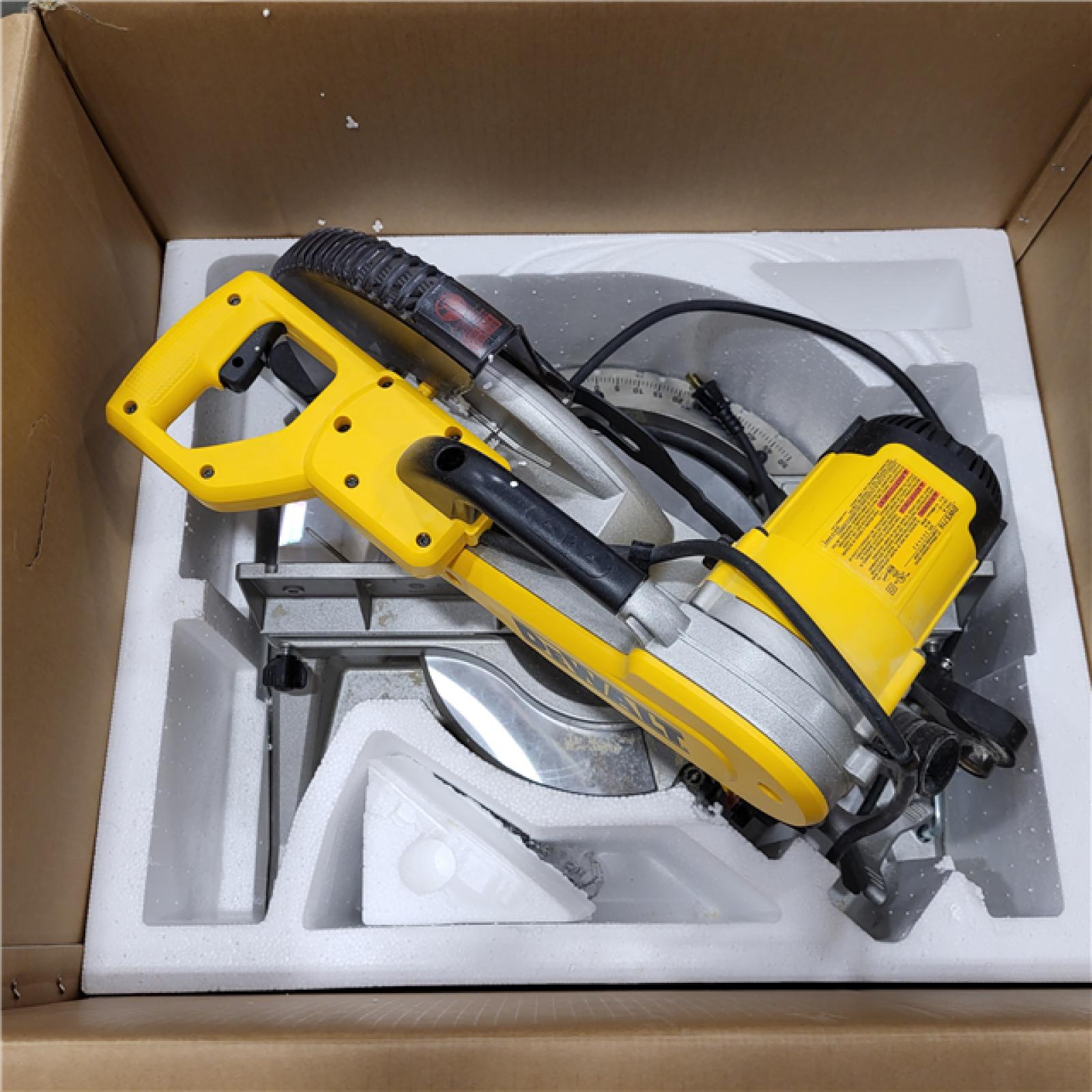 AS-IS DeWalt 15 Amp Corded 12 in. Compound Double Bevel Miter Saw