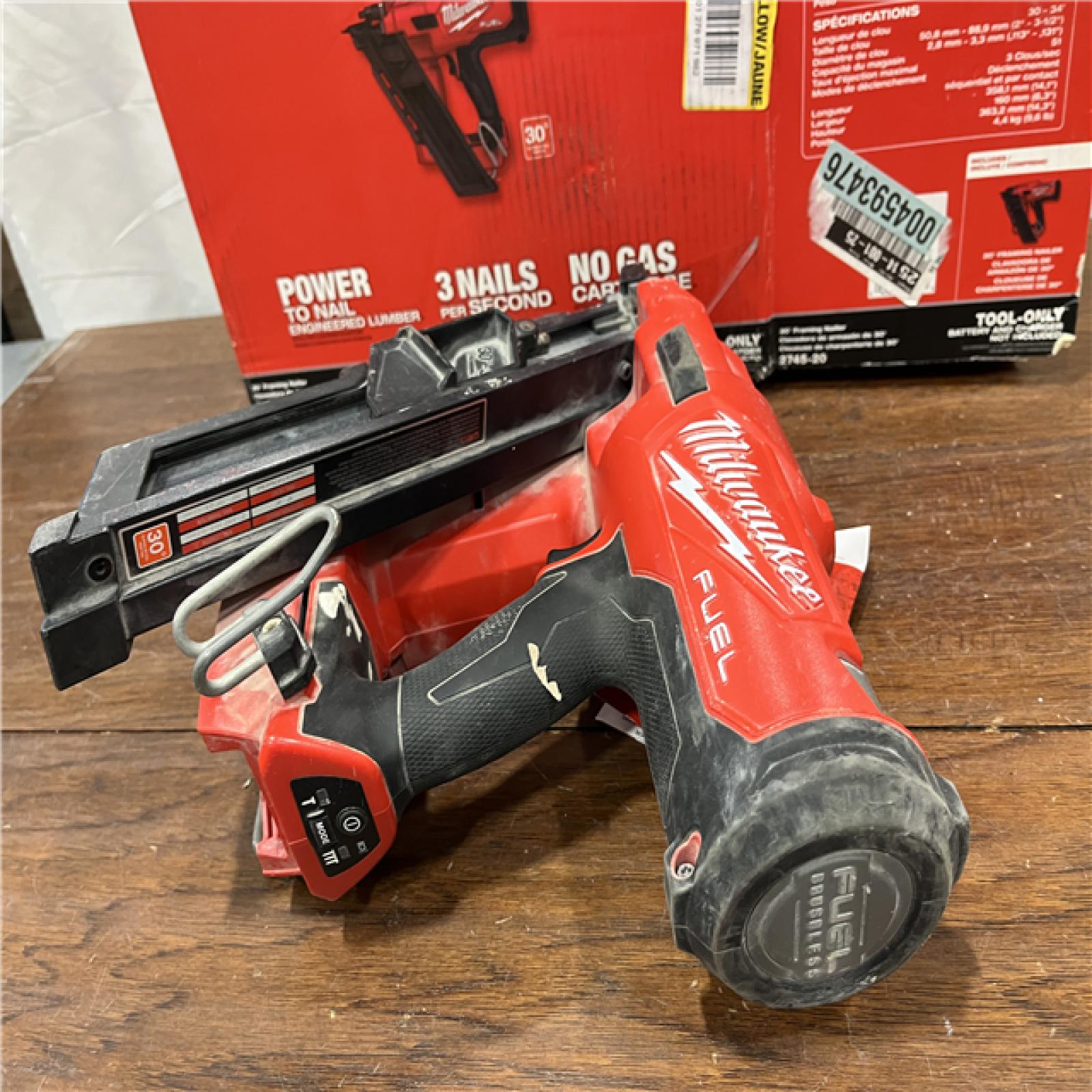 AS-ISMilwaukee M18 FUEL 30 Degree Framing Nailer