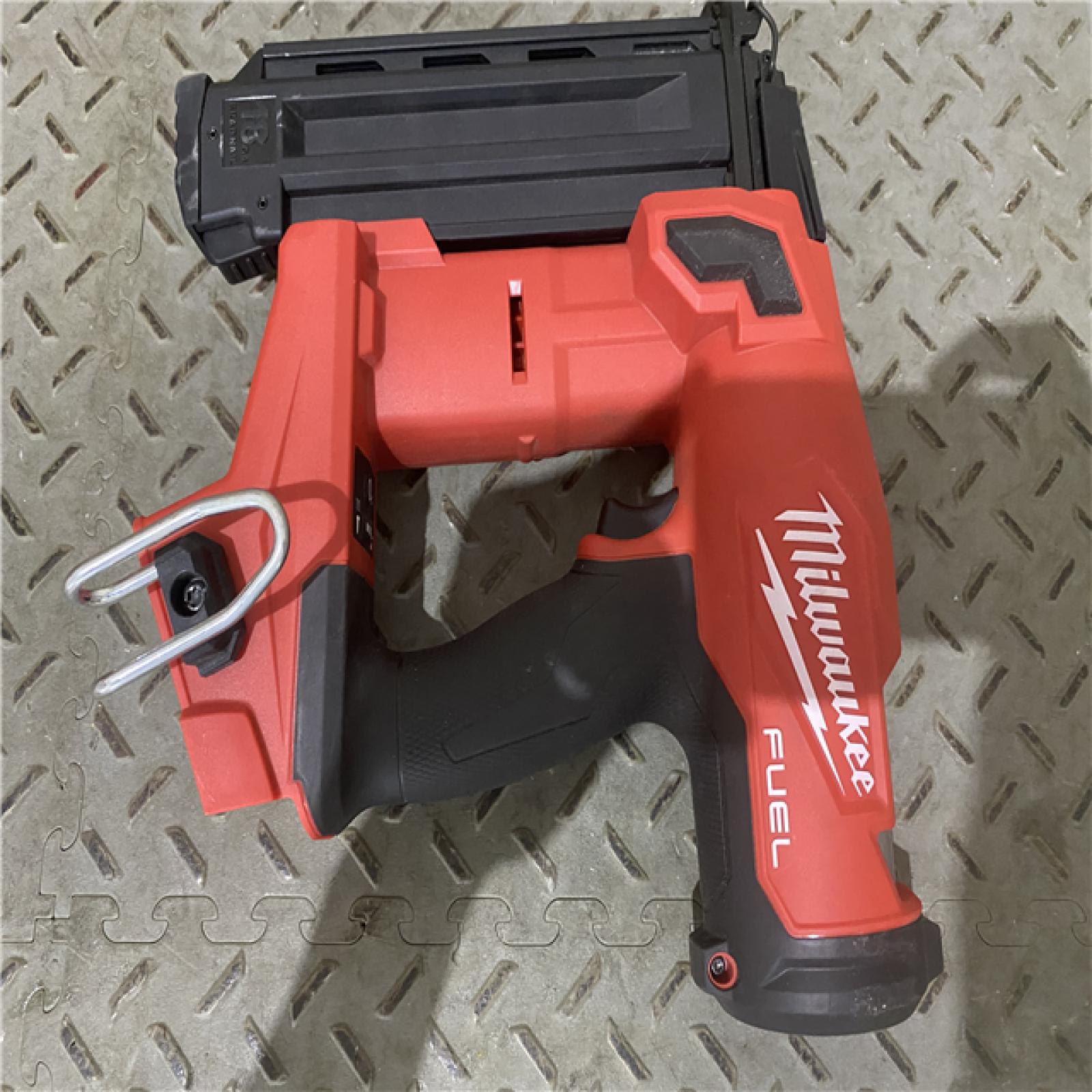 Houston location AS-IS Milwaukee M18 Fuel 18V Brushless 18-Gauge Brad Nailer 2746-20 (Bare Tool)