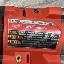 AS-IS Milwaukee M12 FUEL 12V Lithium-Ion Brushless Cordless Stubby 1/2 in. Impact Wrench (Tool-Only)