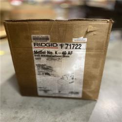 DALLAS LOCATION - RIDGID K-40AF Drain Cleaning Autofeed Snake Auger Machine with C-13 5/16 in. Inner Core Speed Bump Cable