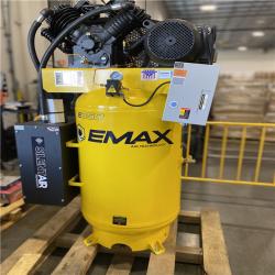 DALLAS LOCATION - EMAX 80 Gal. 10 HP V4 1-Phase Silent Air 175 PSI Electric Air Compressor with Isolator Pads and Auto Drain