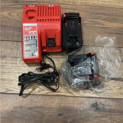 AS-IS Milwaukee M18 18-Volt Lithium-Ion XC Starter Kit with Two 5.0Ah Batteries / Charger (48-59-1852B)