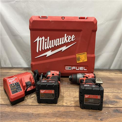 AS-IS Milwaukee M18 FUEL 18V Lithium-Ion Brushless Cordless Hammer Drill and Impact Driver Combo Kit (2-Tool) with 2 Batteries