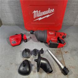 HOUSTON LOCATION - AS-IS M12 12-Volt Lithium-Ion Cordless Drain Cleaning Airsnake Air Gun Kit with (1) 2.0Ah Battery, Toilet Attachments