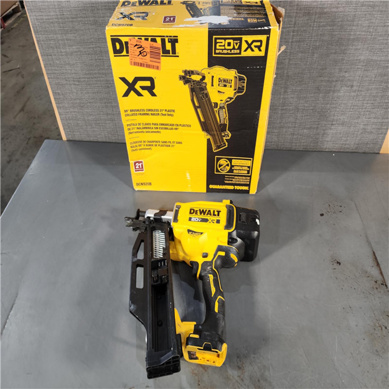 HOUSTON LOCATION - AS-IS DEWALT 20-Volt 21Â° Cordless Framing Nailer (Tool-Only)